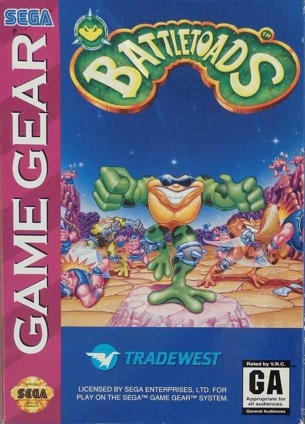 Battletoads (Sega Game Gear) - Game Manual Only