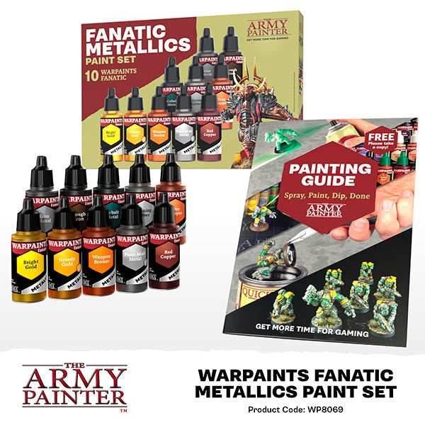 Army Painter Warpaints Fanatic: Metallics Paint Set - 