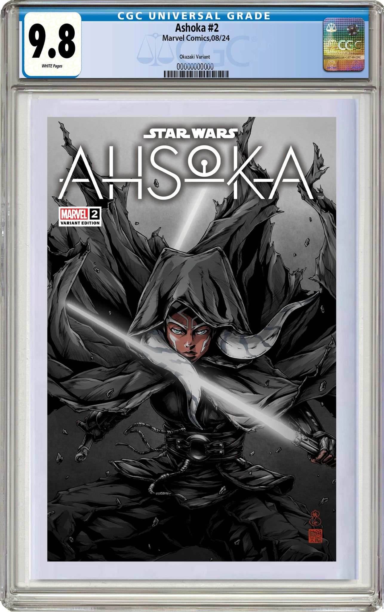 STAR WARS AHSOKA #2 | TAKASHI OKAZAKI LIMITED EDITION - Trade CGC 9.8
