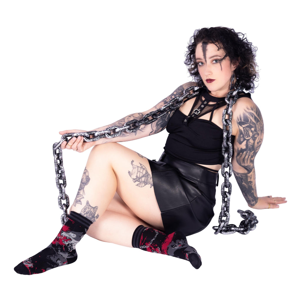 Big Mad Wolf Crew Socks