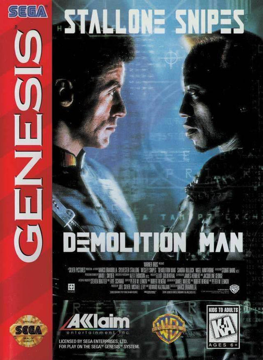 Demolition Man (Sega Genesis) - Game Manual Only