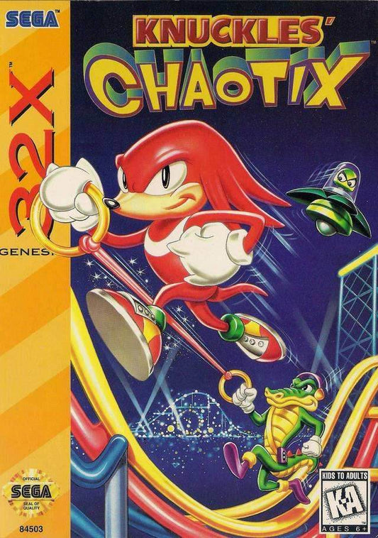 Knuckles Chaotix 32X (Sega Genesis) - Game Manual Only