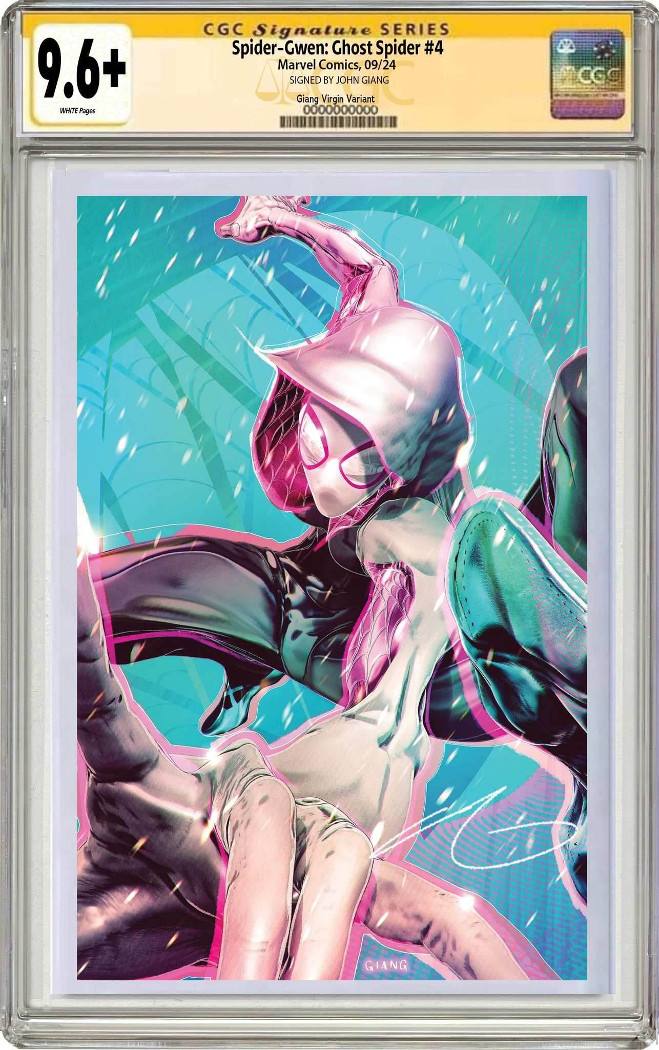Spider-Gwen Ghost Spider #4 | John Giang Exclusive Variant - Virgin CGC SS 9.6+