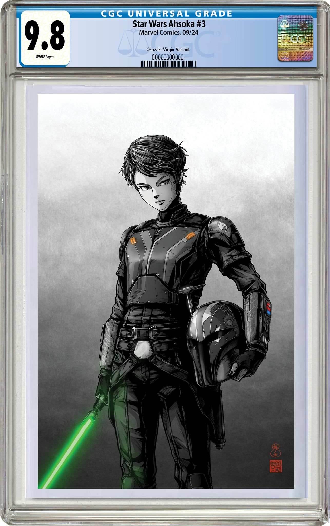 STAR WARS AHSOKA #3 | TAKASHI OKAZAKI LIMITED EDITION - Virgin CGC 9.8