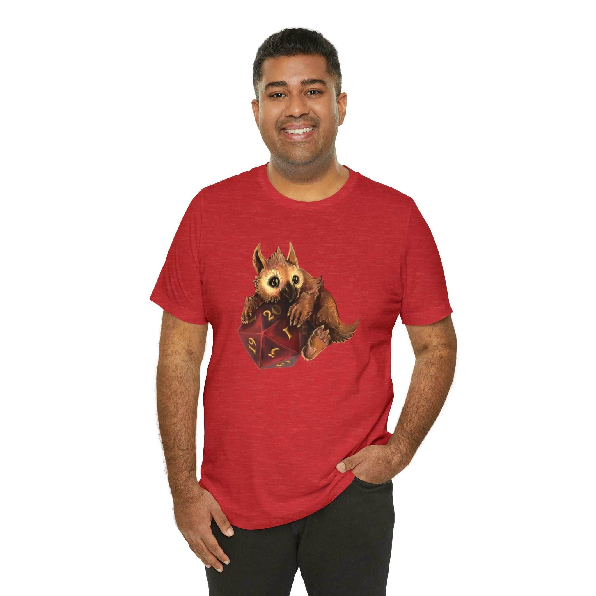 Owliver with High Variance D20 Short Sleeve Tee - Athletic Heather / S