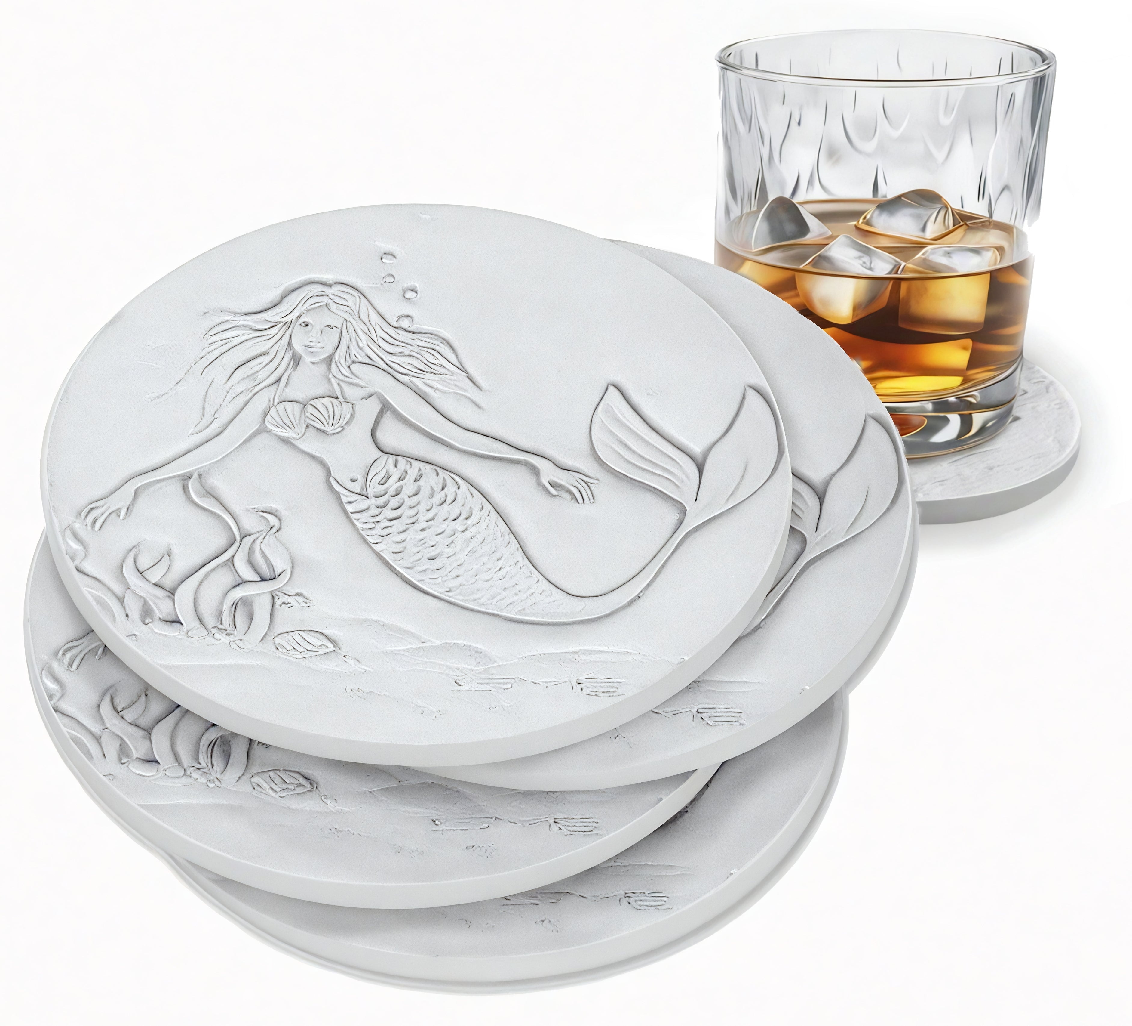 Mermaid Drink Coasters