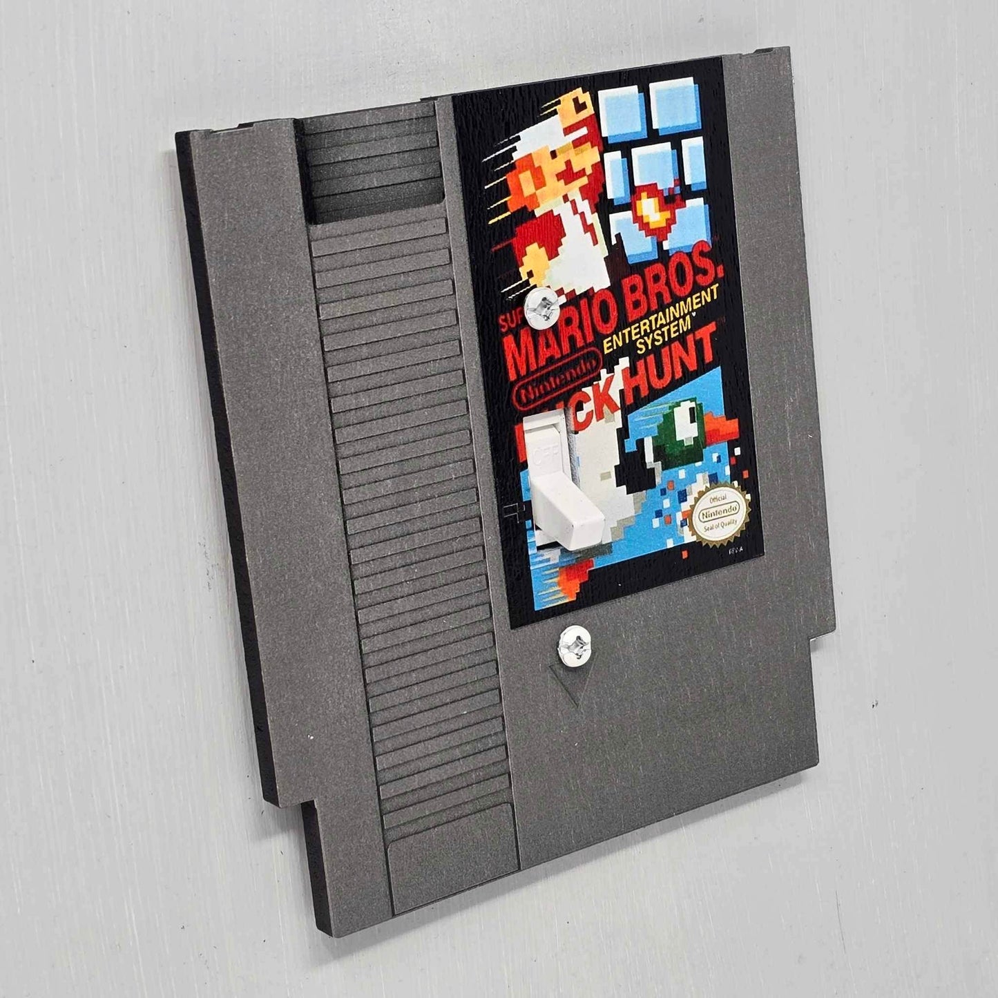 NES Cartridge Light Switch Covers - Super Mario + Duck Hunt / Single