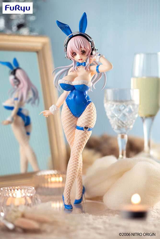 Super Sonico - Super Sonico BiCute Bunnies Figure (Blue Rabbit Ver.) - 