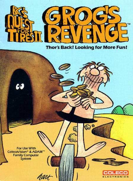 B.C.'s Quest For Tires II: Grog's Revenge (Colecovision) - Game Manual Only