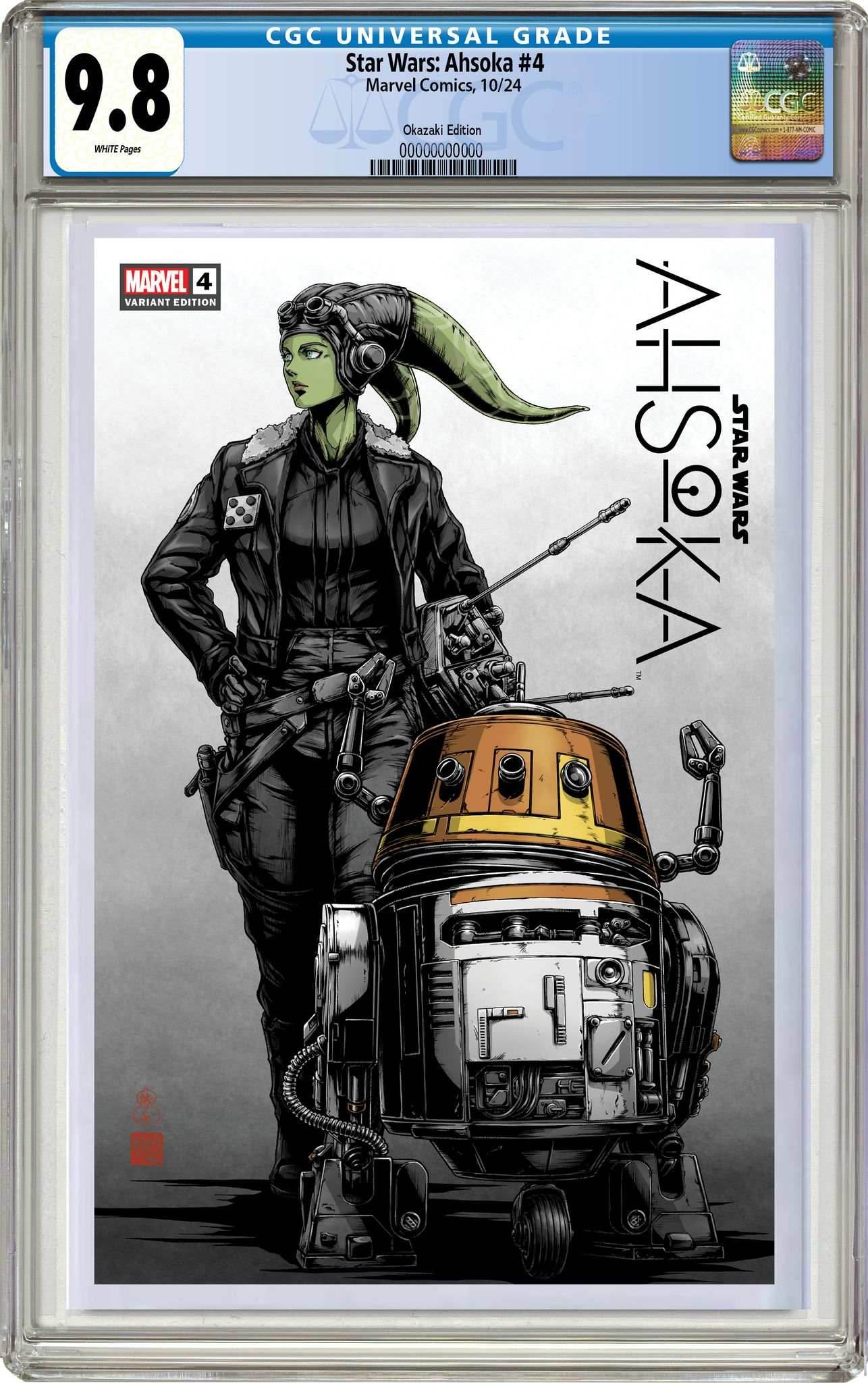 STAR WARS AHSOKA #4 | TAKASHI OKAZAKI LIMITED EDITION - Trade CGC 9.8