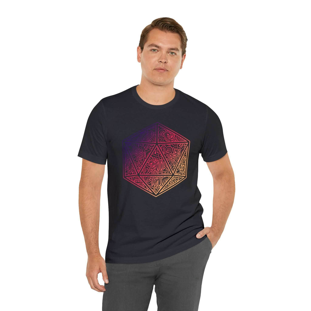 Ombre Ornamental Dice Shirt - Asphalt / S