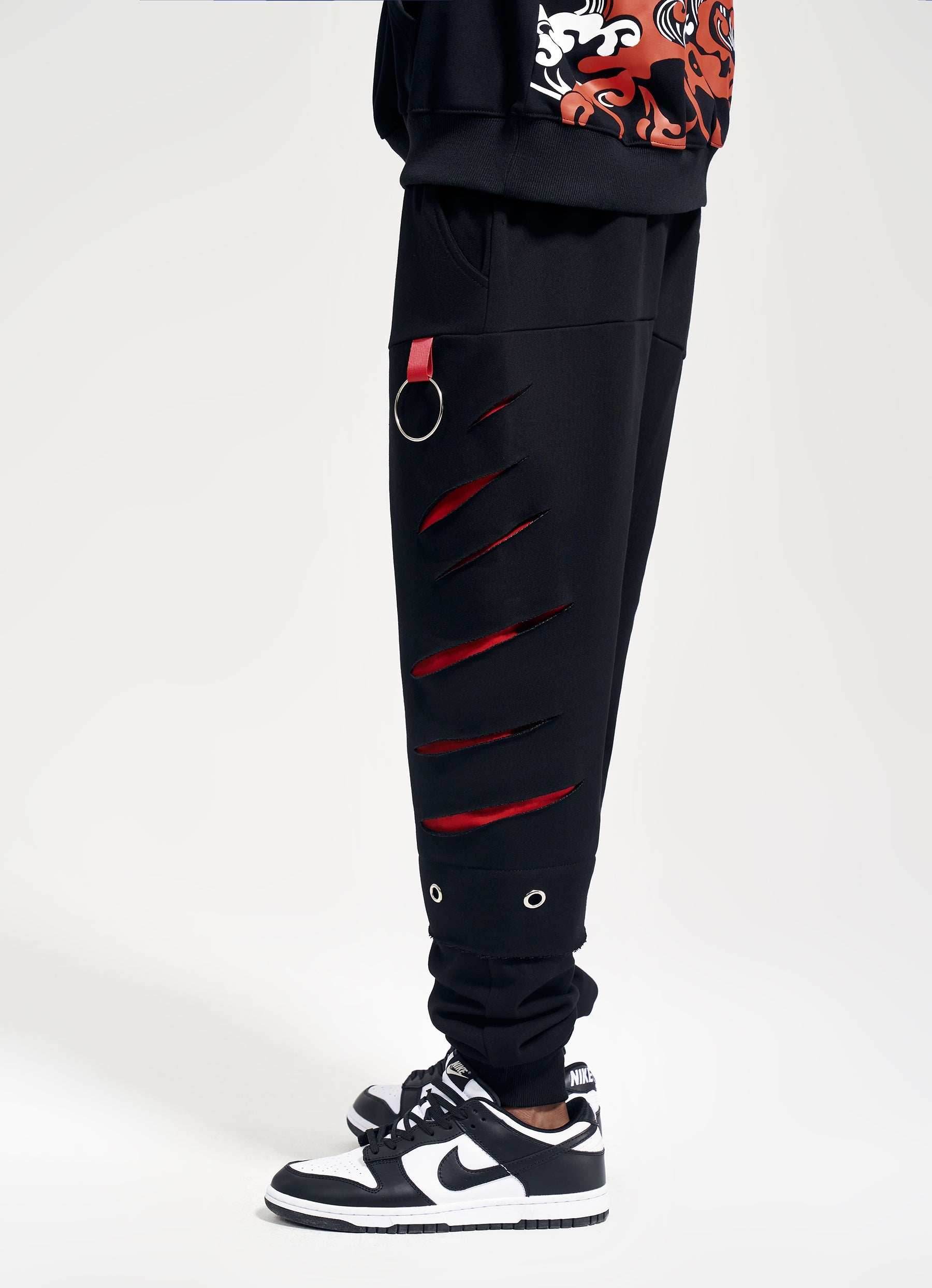 BF860 Slashed Sweatpants - S