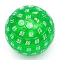 45mm Metal D100 - Green with White Font - 