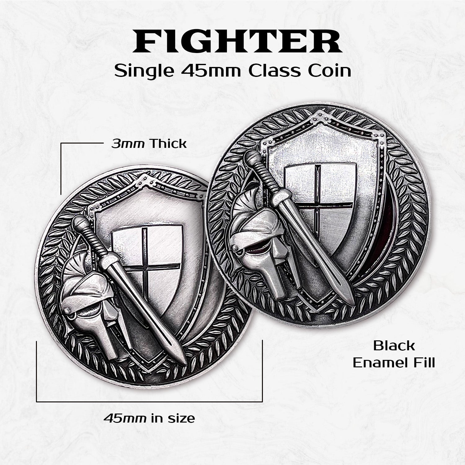 Fighter - Single 45mm Class Coins