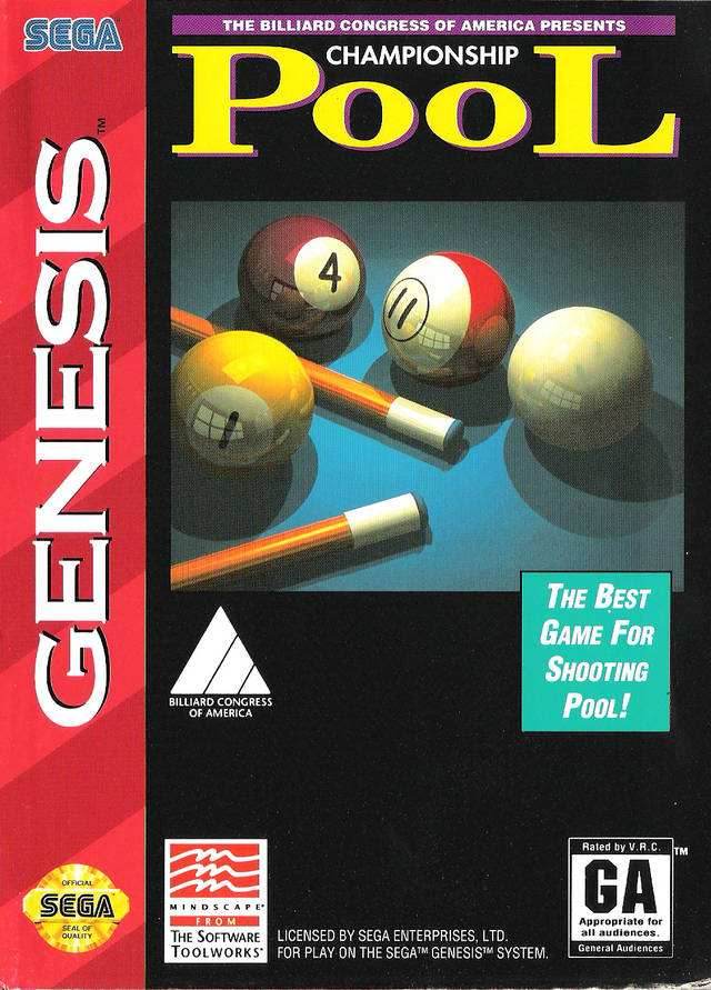 Championship Pool (Sega Genesis) - Game Manual Only