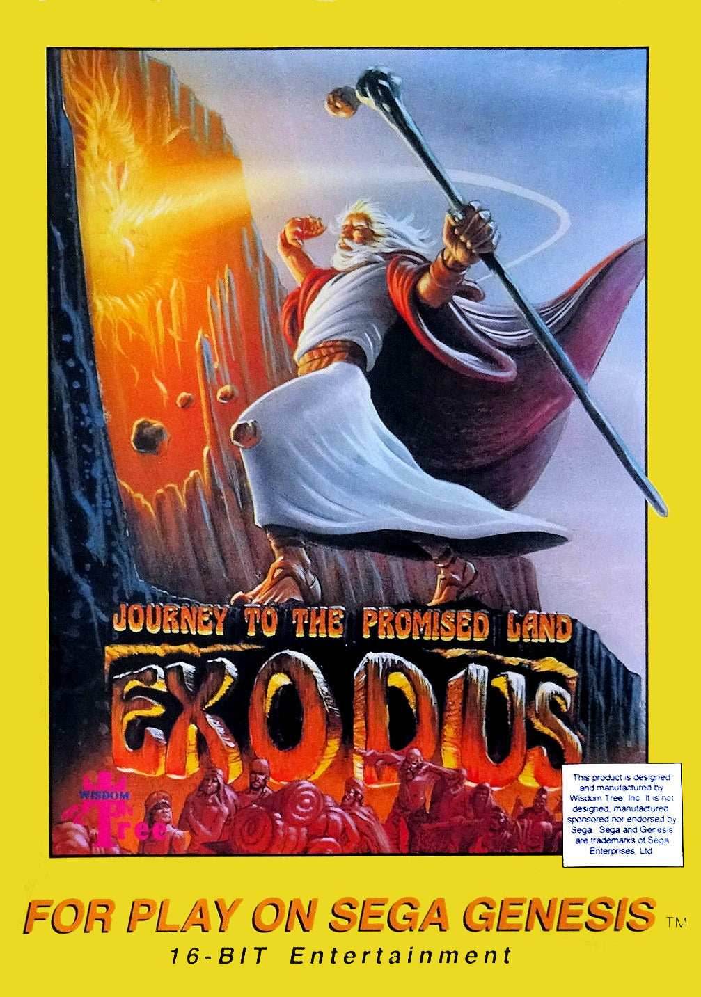 Exodus: Journey to the Promised Land (Sega Genesis) - Game Manual Only