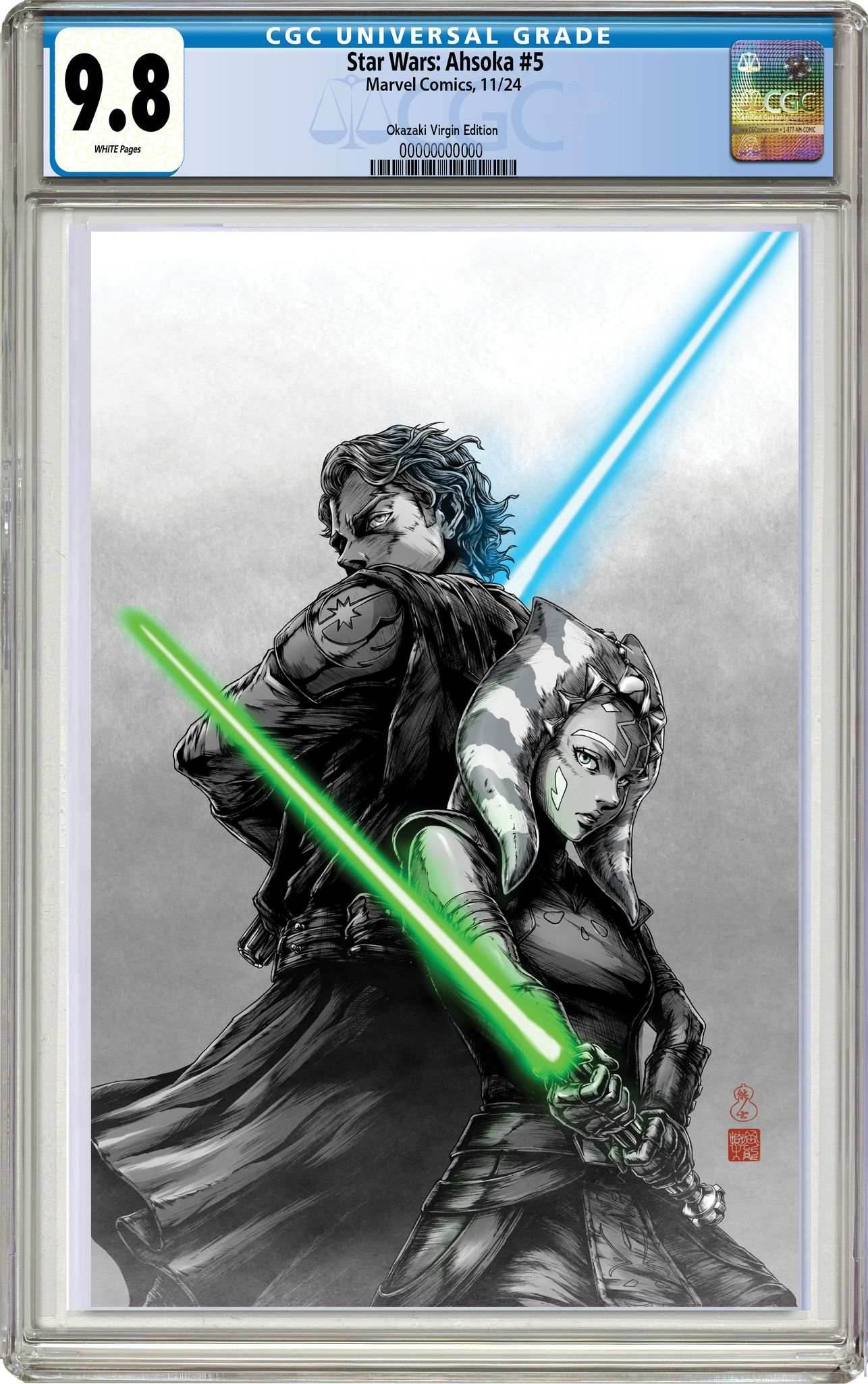STAR WARS AHSOKA #5 | TAKASHI OKAZAKI LIMITED EDITION - Virgin CGC 9.8