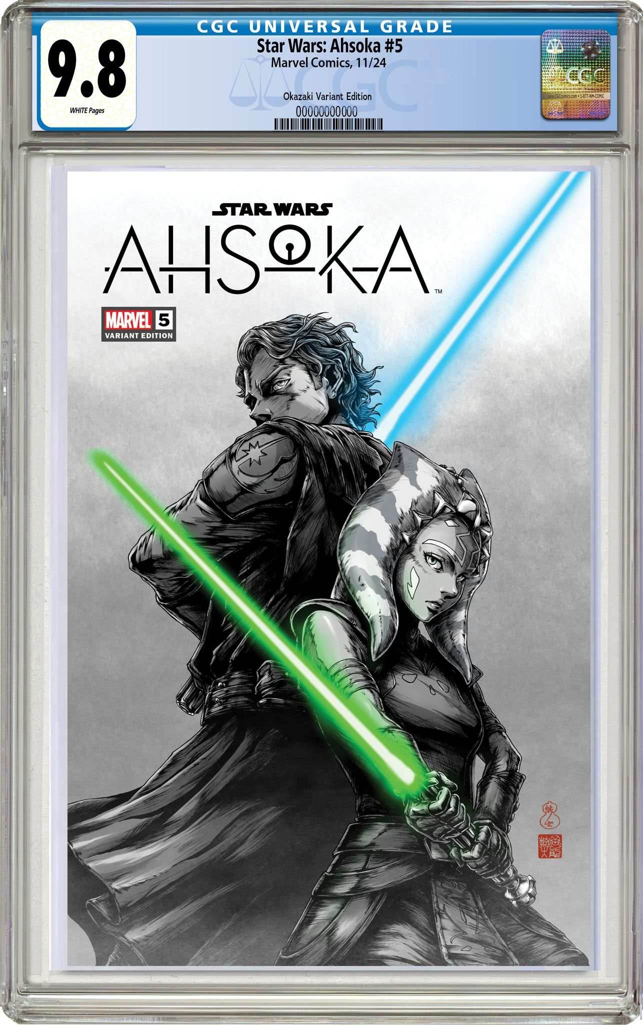 STAR WARS AHSOKA #5 | TAKASHI OKAZAKI LIMITED EDITION - Trade CGC 9.8