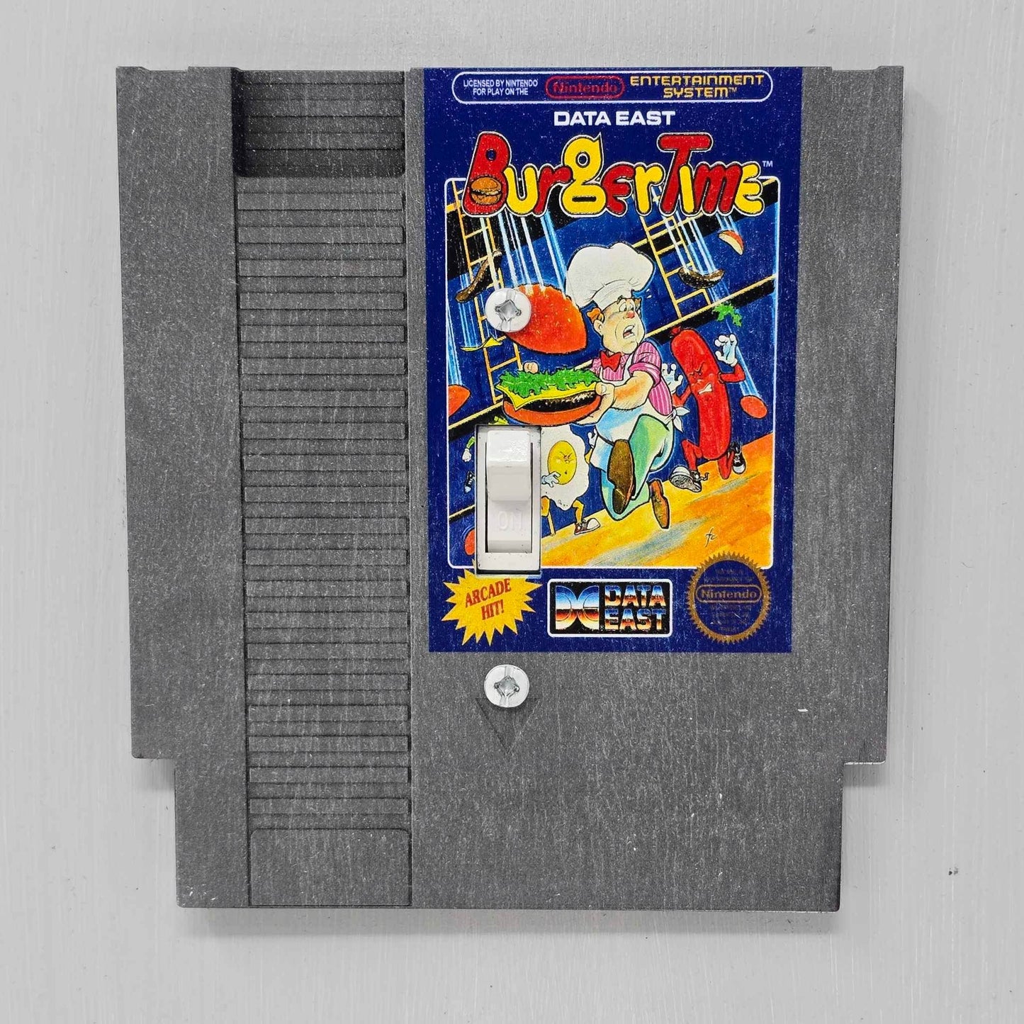 NES Cartridge Light Switch Covers - Burgertime / Single