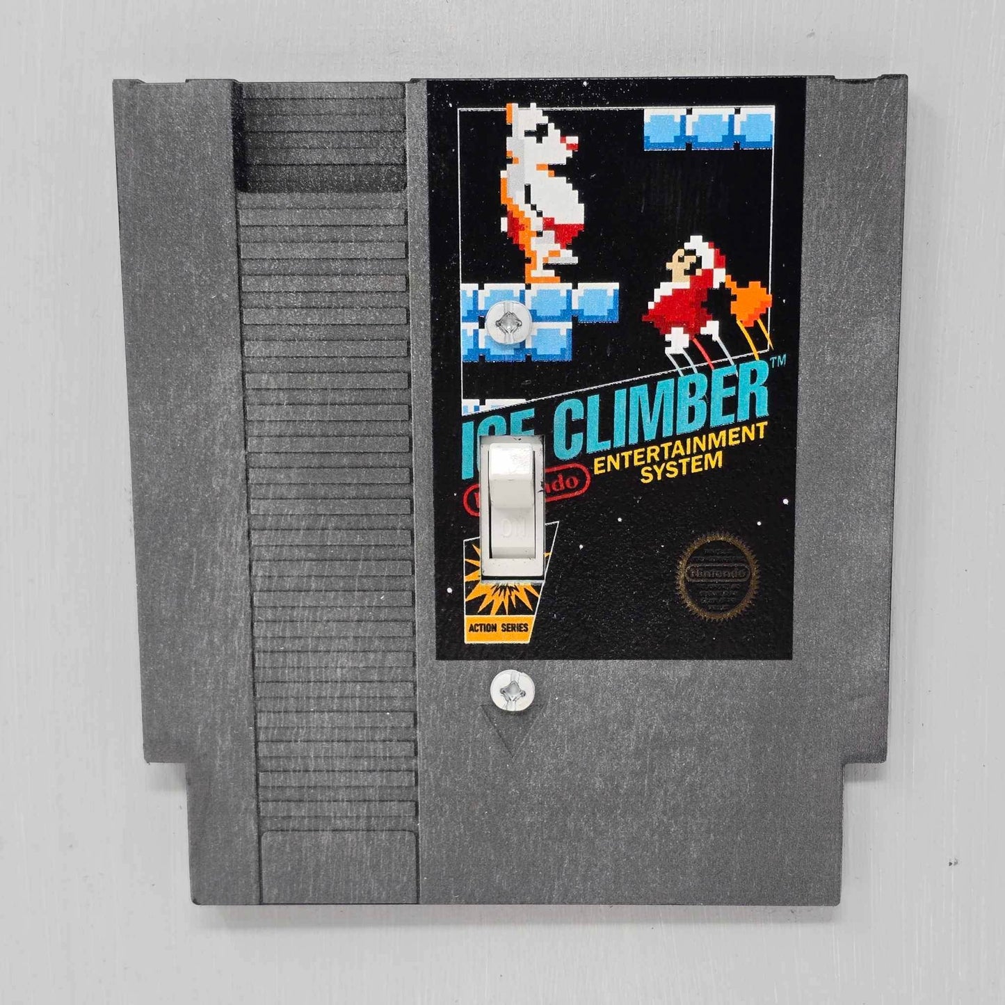NES Cartridge Light Switch Covers - Ice Climber / Single