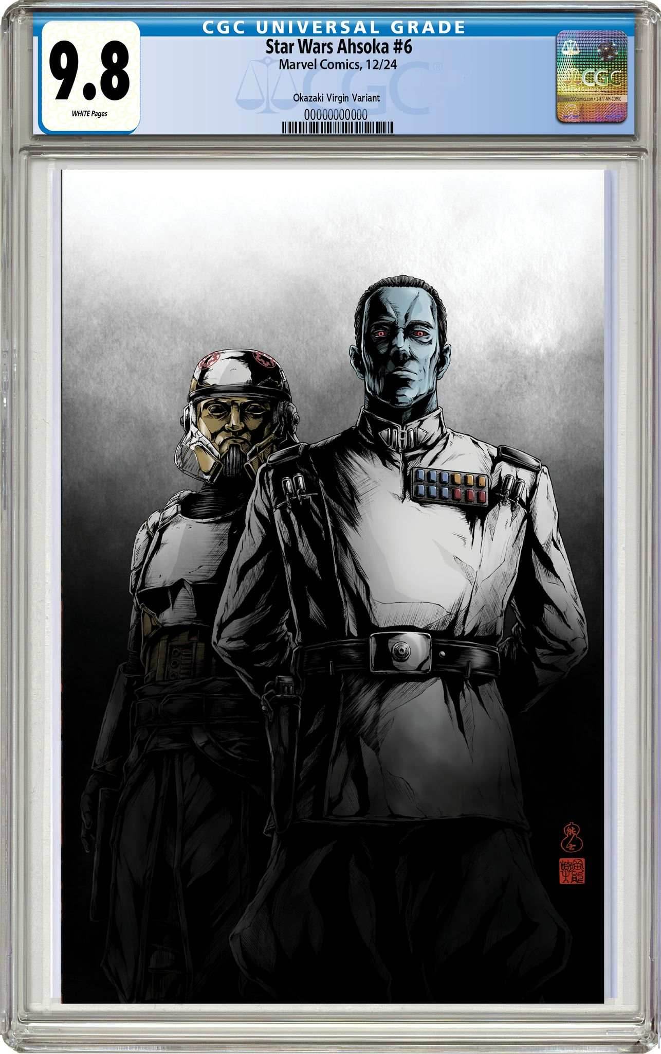 STAR WARS AHSOKA #6 | TAKASHI OKAZAKI LIMITED EDITION - Virgin CGC 9.8