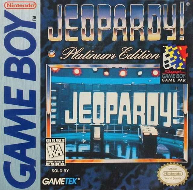 Jeopardy! Platinum Edition (Gameboy) - Game Manual Only