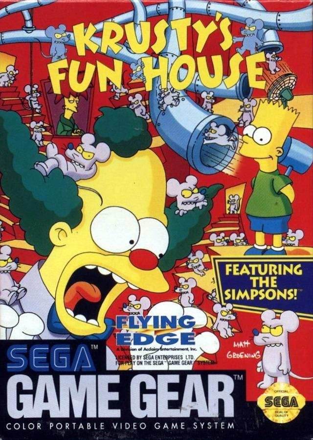 Krusty's Fun House (Sega Game Gear) - Game Manual Only