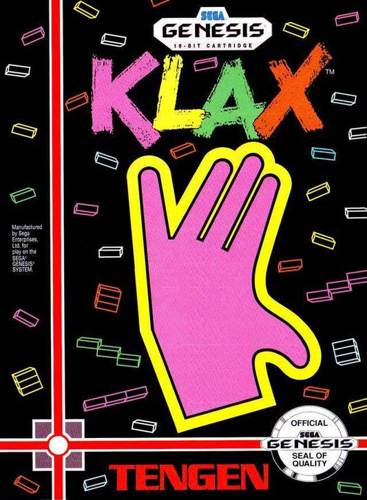 Klax (Sega Genesis) - Game Manual Only