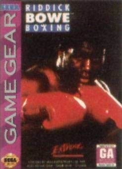 Riddick Bowe Boxing (Sega Game Gear) - Game Manual Only