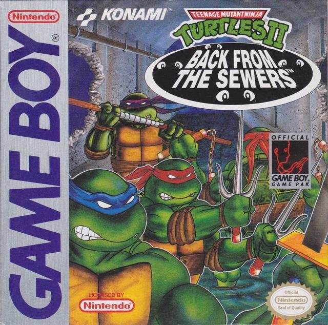 Teenage Mutant Ninja Turtles II Back from the Sewers (Gameboy) - Game Manual Only