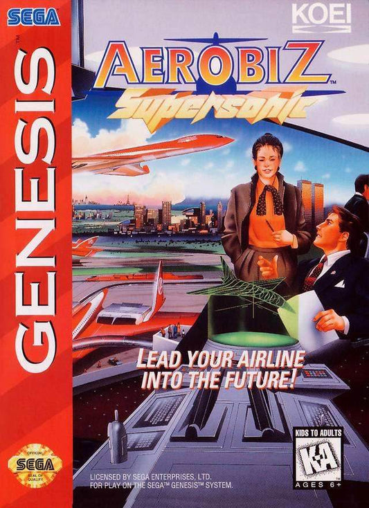 Aerobiz Supersonic (Sega Genesis) - Game Manual Only