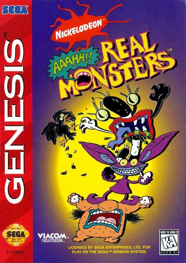 AAAHH Real Monsters (Sega Genesis) - Game Manual Only