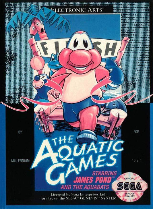 Aquatic Games Starring James Pond (Sega Genesis) - Game Manual Only