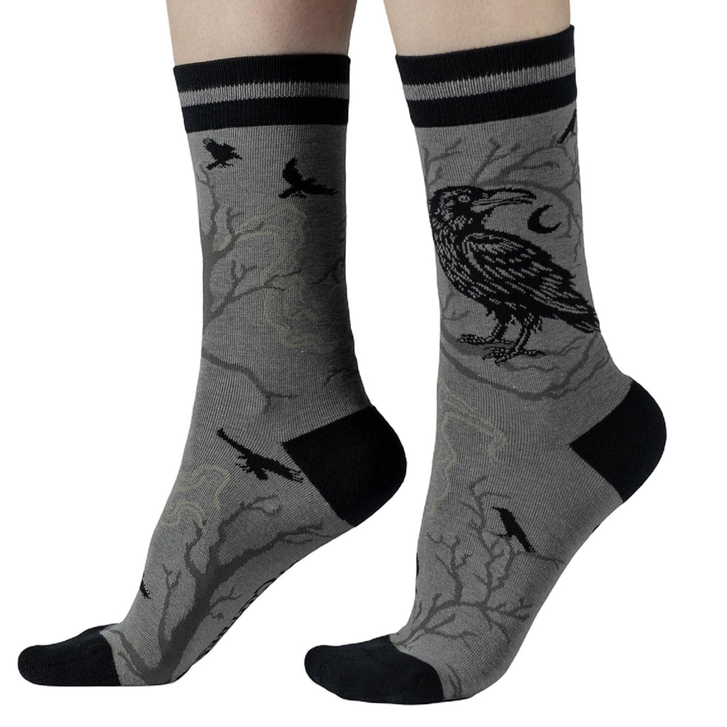 Midnight Crow Crew Socks