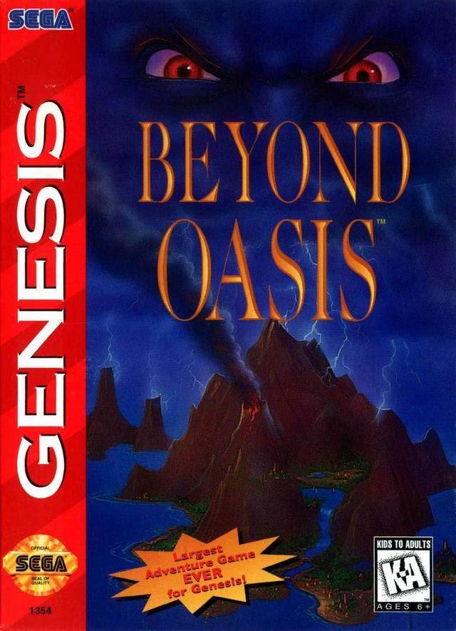 Beyond Oasis (Sega Genesis) - Game Manual Only