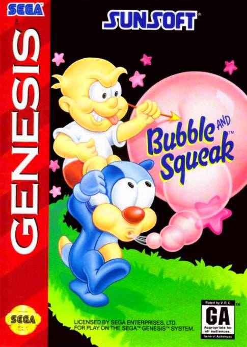 Bubble and Squeak (Sega Genesis) - Game Manual Only
