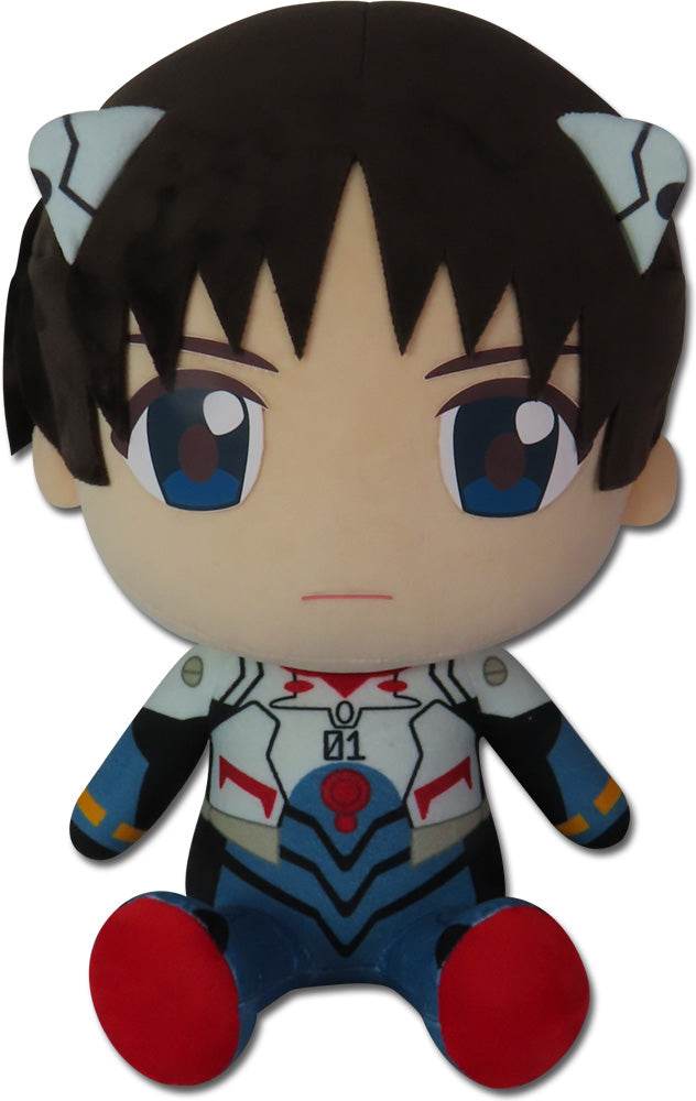 EVANGELION NEW MOVIE - SHINJI PLUG SUIT SITTING PLUSH - 