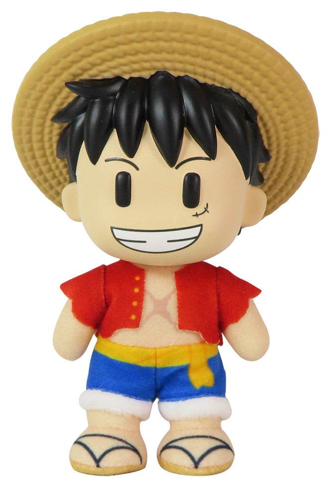 ONE PIECE - LUFFY AFTER 2 YEARS PLASTIC HEAD MOVEABLE VER PLUSH 4.5'' - 