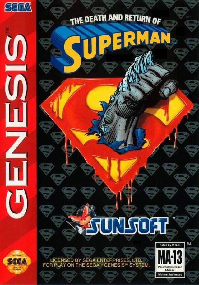 The Death And Return Of Superman (Sega Genesis) - Game Manual Only