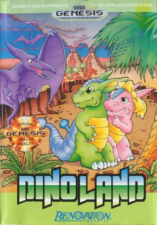Dino Land (Sega Genesis) - Game Manual Only