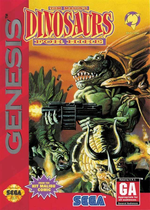 Tom Mason's Dinosaurs For Hire (Sega Genesis) - Game Manual Only