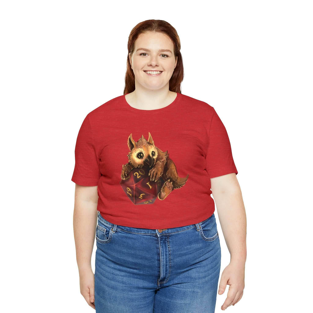 Owliver with High Variance D20 Short Sleeve Tee - Athletic Heather / S