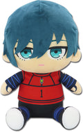 BLUE LOCK (COMIC) - ITOSHI RIN TEAM RED#1 UNIFORM SITTING  POSE PLUSH 12"H