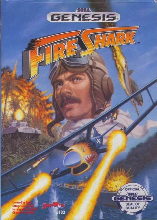 Fire Shark (Sega Genesis) - Game Manual Only