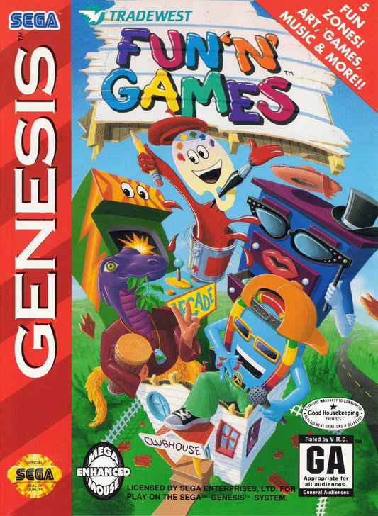Fun 'n' Games (Sega Genesis) - Game Manual Only