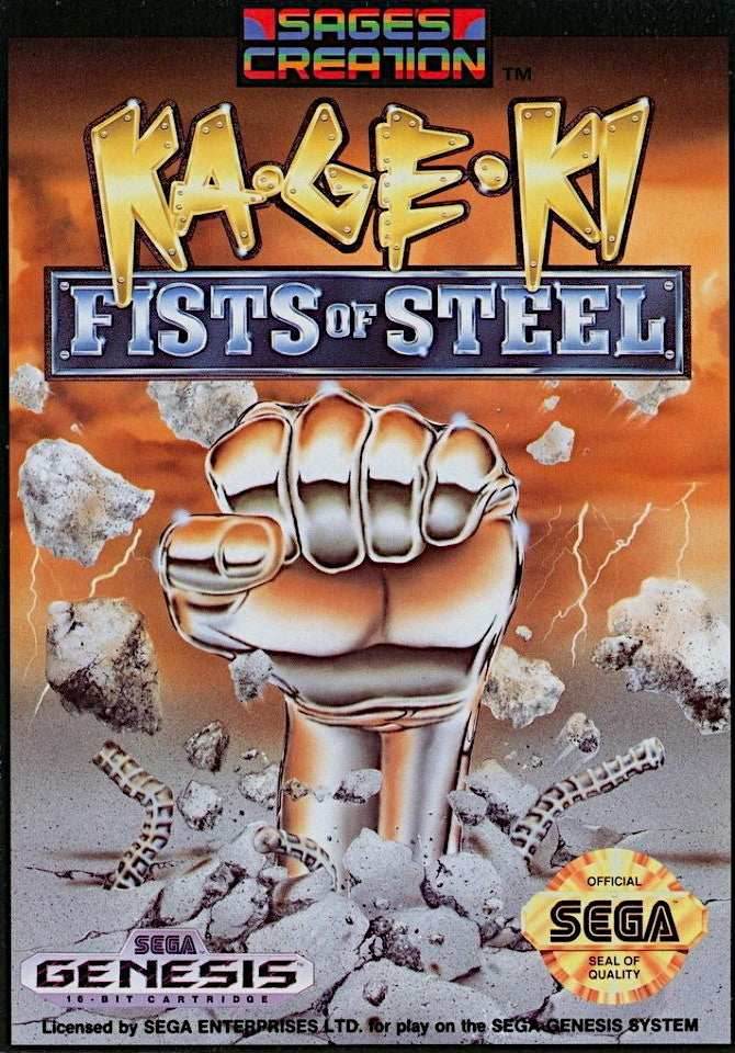 Ka-Ge-Ki Fists of Steel (Sega Genesis) - Game Manual Only