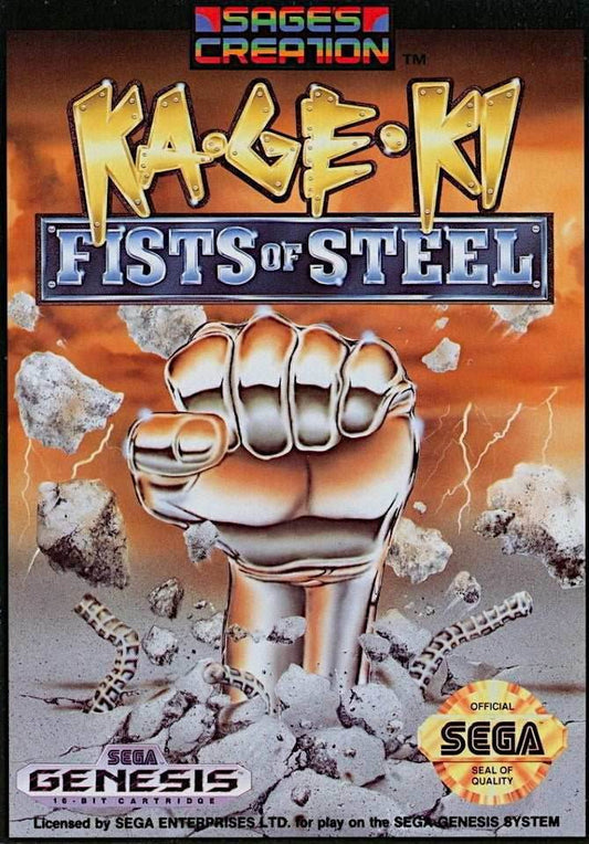 Ka-Ge-Ki Fists of Steel (Sega Genesis) - Game Manual Only