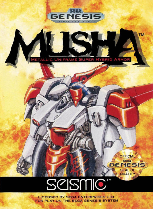 MUSHA: Metallic Uniframe Super Hybrid Armor (Sega Genesis) - Game Manual Only