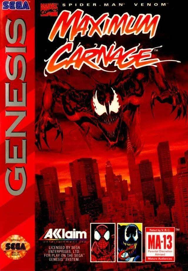Spider-Man & Venom: Maximum Carnage (Sega Genesis) - Game Manual Only