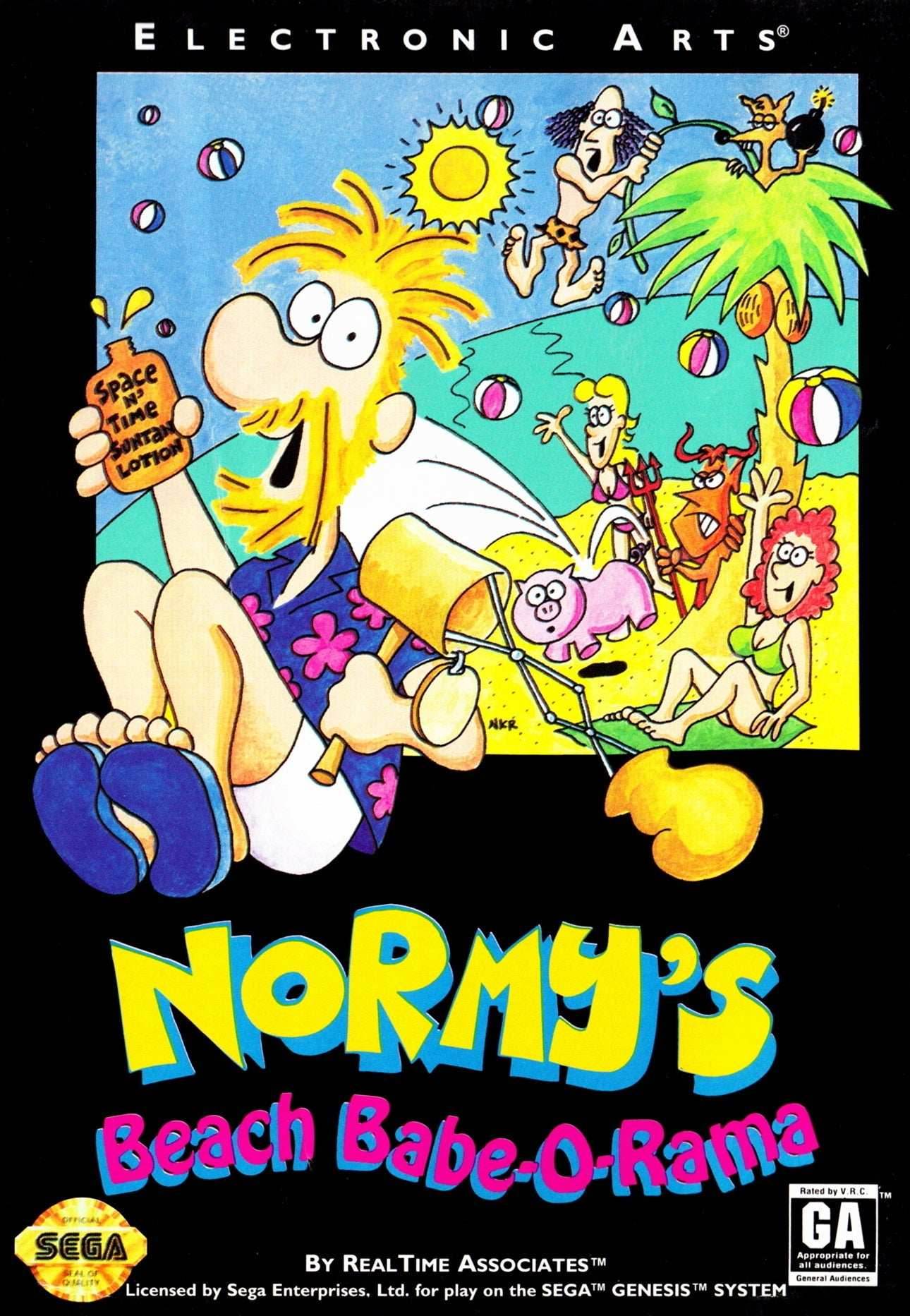 Normy's Beach Babe-O-Rama (Sega Genesis) - Game Manual Only